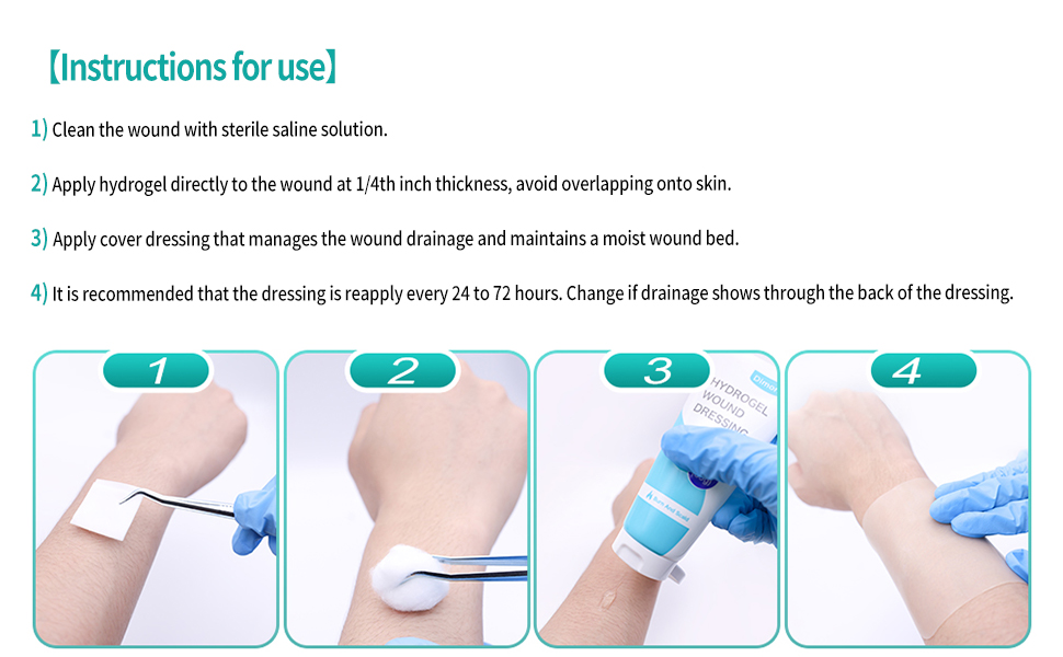 Dimora 2 Packs 6oz Hydrogel First Aid Ointment, Burn Injury Soothing Gel, Skin Repair Cream for Emergency Burn, Postoperative Incisions, Bruises, Debridement Wound Care