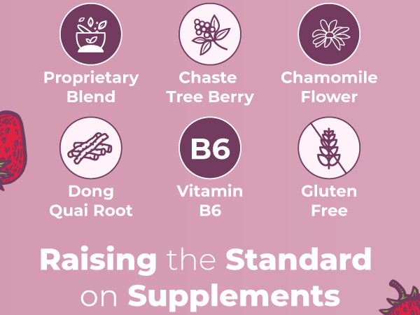 MaryRuth's Organic Menstrual Support Gummies for PMS Relief, 30 Servings