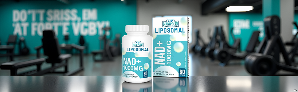 Maripolio Liposomal NAD+ 1000 mg Supplement | High Bioavailability Liposomal Delivery | Cellular Energy & Wellness Support | Pure NAD+ Dietary Supplement for Men,Women, 60 Softgels