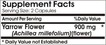 Yarrow Flower 900mg ~ 200 Capsules - No Additives 3