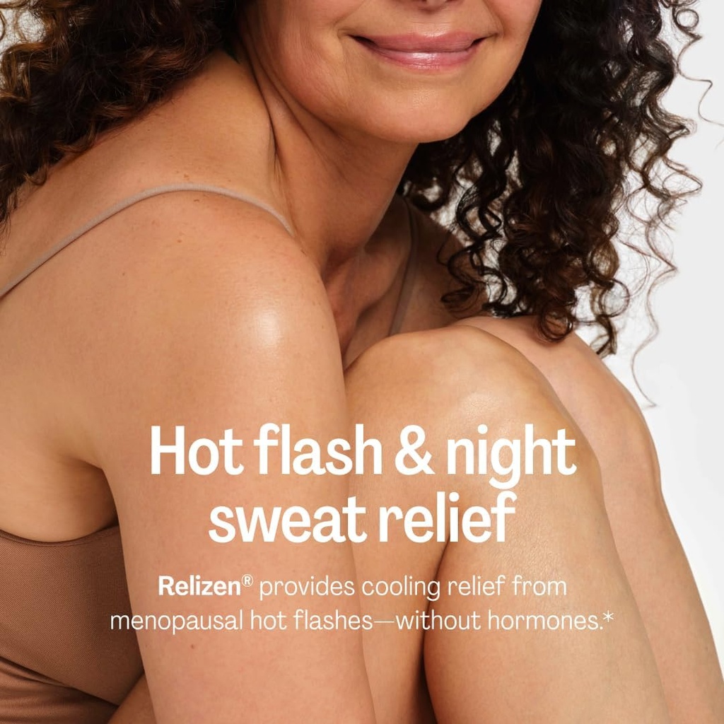 Relizen by Bonafide. Relief from Menopausal Hot Flashes & Night Sweats. — 3-Month Supply (180 Tablets) 4