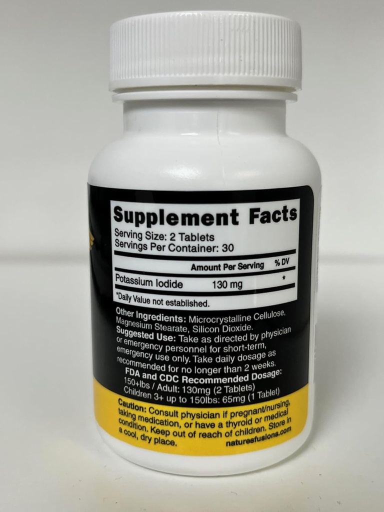 Nature's Fusions Potassium IodideTablets 130 mg - (60 Tablets) 4