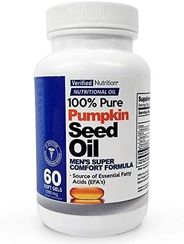 100% Pure Pumpkin Seed Oil - 60 Soft Gels Containing a Rich Nutrient Profile Found in Genuine Whole Foods - Men's Super Comfort Formula - Nutritional Oil Rich in Essential Fatty Acids - 1 Bottle 3