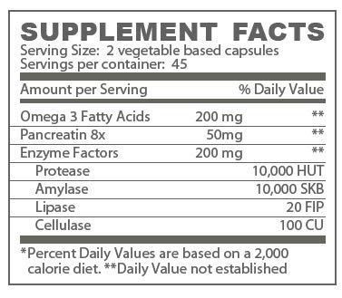 M'lis Enzyme Digestive Enzyme Blend, 90 Vegetarian Capsules 3