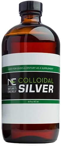 Nature’s Energy Colloidal Silver| 16 Oz, Effective, Antiseptic and Deodorizer for Indoor, Steric and Electrostatic Stabilized| 40 ppm 2