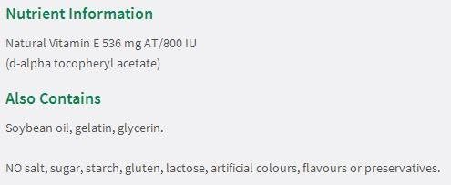 Jamieson Vitamin E 800 IU, 50 softgels 3