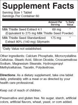 Milk Thistle 175 mg 60 Tabs 4