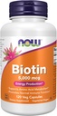 NOW Foods by Now Biotin Energy Production 5000 mcg- 120 Vcaps 2