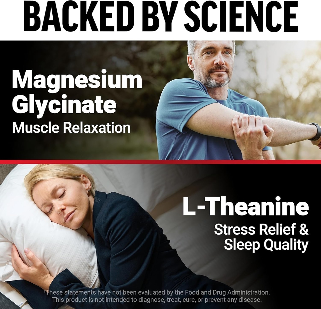 Force Factor Magnesium + L-Theanine, Magnesium Bisglycinate Supplement to Support Bones, Muscles, Nerves, Relaxation, and Mood, Vegan, No Gelatin, Non-GMO, 120 Vegetable Capsules 4