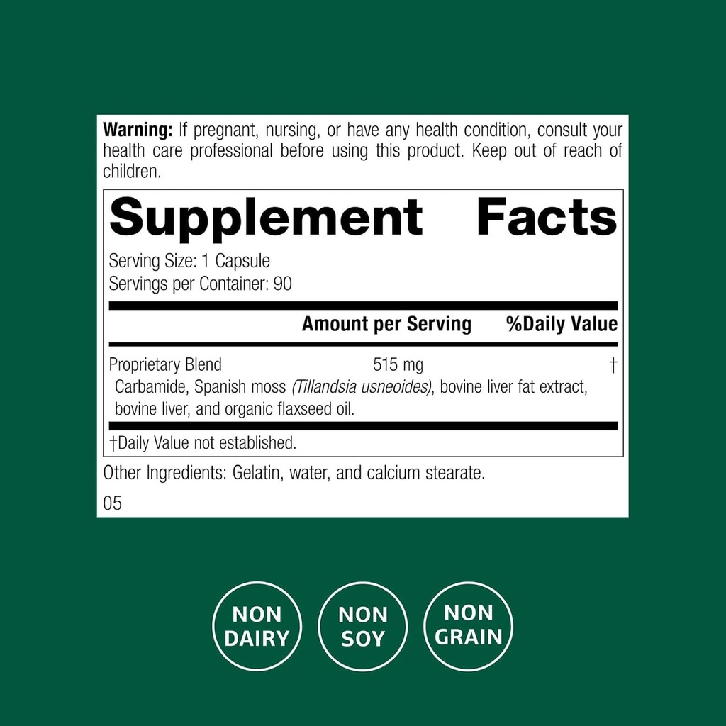 Standard Process Inc. Super-EFF - Whole Food Energy with Flaxseed Oil and Spanish Moss - 90 Capsules 3