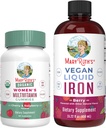 MaryRuth's Multivitamin Gummies for Women (Cherry & Raspberry) & Iron Liquid Supplement (Berry) | Clean Label Project Verified® | USDA Organic, Vegan, Non-GMO | Beauty, Immunity & Overall Health 2