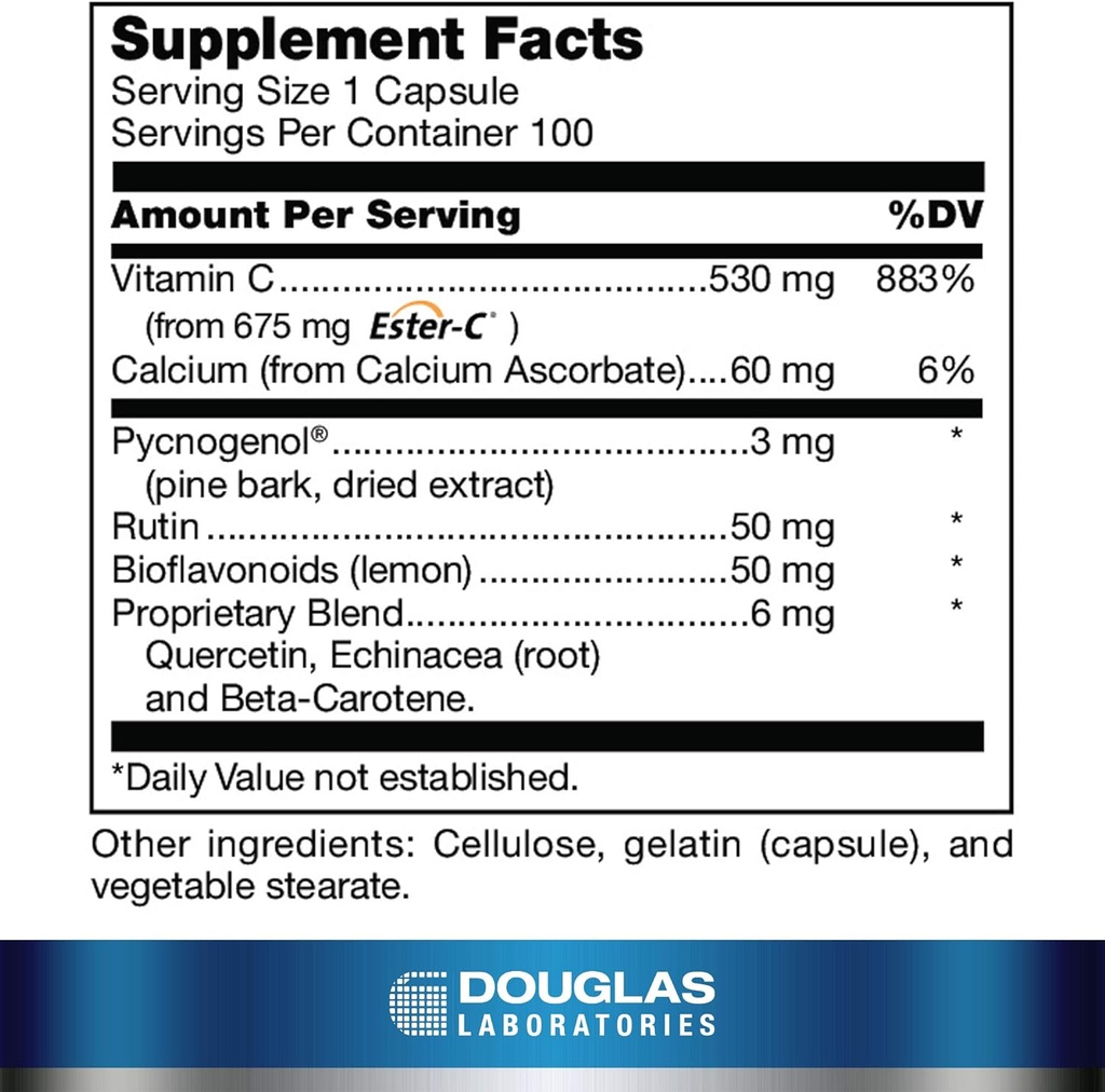 Douglas Laboratories - Ester C Plus - Source of Antioxidants to Support Healthy Functioning of The Entire Body - 100 Capsules 3