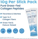 NativePath Collagen Peptides Protein Stick Packs - Hydrolyzed Type 1 & 3 Collagen Powder for Skin, Hair, Nails - 30 Servings 5