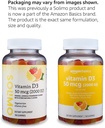 Basics Vitamin D3 2000 IU Gummies, Orange, Lemon & Strawberry, 160 Count (2 per Serving) (Previously Solimo) (Pack of 2) 4