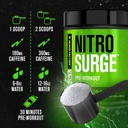 Jacked Factory NITROSURGE Pre Workout Supplement - Energy Booster, Instant Strength Gains, Clear Focus & Intense Pumps - NO Booster & Powerful Preworkout Energy Powder - 30 Servings, Blue Raspberry 5