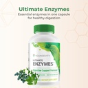 Youngevity Ultimate Enzymes® - Multi Enzymes for Digestion, Gas & Bloating Relief - Betaine HCl, Ox Bile, Pancreatine 10X, Papain 6M, Pepsin 1:3000 (120 Capsules) 3