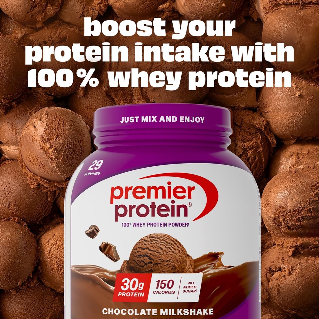 Premier Protein Powder, Chocolate Milkshake, 30g Protein, 1g Sugar, No Soy, Gluten Free, 41.9oz (29 Servings) 4