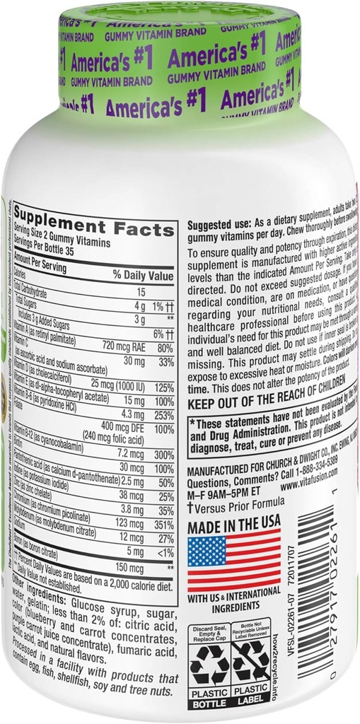 Vitafusion Men's Gummy Vitamins, 70ct 3