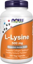 NOW Foods L-lysine 500 mg, 250 Capsules (Pack of 2) 5
