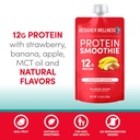 Designer Wellness Protein Smoothie, Real Fruit, 12g Protein, Low Carb, Zero Added Sugar, Gluten-Free, Non-GMO, No Artificial Colors or Flavors, Strawberry Banana, 12 Count 4