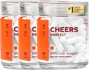 Cheers Protect | Daily Liver Supplement for Drinkers with L-Cysteine + DHM | Increase Glutathione Levels | 90 Doses | Cysteine, Dihydromyricetin, Milk Thistle, Prickly Pear, B-Vitamins, Ginger 2