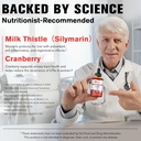 Kidney and Liver Cleanse Detox & Repair Drops, Cranberry and Milk Thistle Supplement with Artichoke, Astragalus, Horsetail – Natural Herbal for Liver, Kidney, Urinary Tract, Bladder, 60ml 5