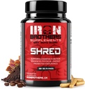 Iron Brothers Supplements Shred for Men & Women | Strong Appetite Suppressant for Weight Loss Management | Supports Cognitive Function Promotes Endurance Increases Energy - Fat Burner - Reduce Craving 2