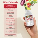 ANDREW LESSMAN Essential-1 nuonce max Multivitamin 2000 IU Vitamin D3 180 Small Capsules. 100 mcg Methyl B12. CoQ10 Lutein Lycopene Zeaxanthin. High Potency. No Additives. Ultra-Mild One Daily Capsule 5