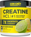 CON-CRET Creatine HCl Powder | Muscle, Cognitive, Cellular Energy Support | No Bloating or Cramps | USA Made & NSF Certified | Lemon Lime (64 Serving) 2