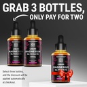 Liquid Magnesium Glycinate Supplement 500mg for Adults and Kids | Magnesium Glycinate Drops with Delicious Raspberry Flavor | High Absorption | Non-GMO | Gluten Free | Natural & Vegan 3