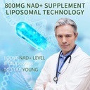 NAD+ Supplement Liposomal NAD+ Plus 800MG Nicotinamide Riboside Alternative for Cell Energy, Healthy Aging and Muscle Repair 60 Capsules 5
