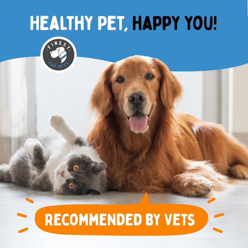 Omegease Fish Oil for Dogs & Cats - Finest for Pets Omega 3 for Cats & Dogs - Supplement for Skin & Coat, Itching, Shedding, Joints & Immune Health - 100% Pure Omega Fish Oil with EPA & DHA (8 oz) 6