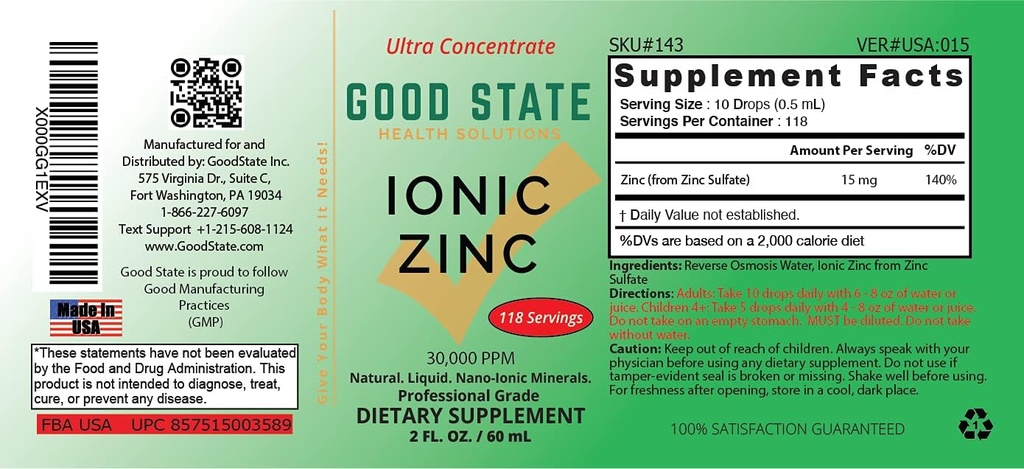 Good State - Ionic Liquid Zinc Ultra Concentrate 5