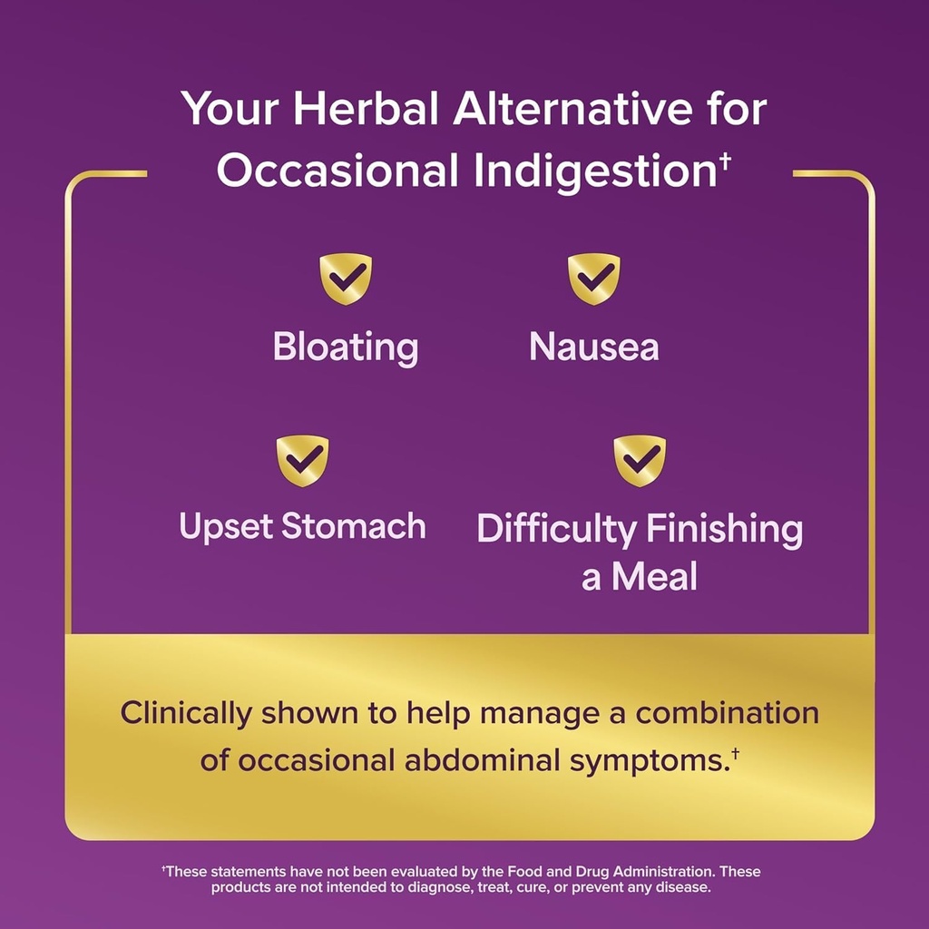 FDgard Gut Health Supplement, Indigestion, Nausea & Bloating, Upset Stomach, 72 Capsules 4