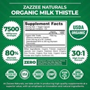 Zazzee USDA Organic Milk Thistle Extract Capsules and Extra Strength 8-in-1 Immune Support Capsules 3