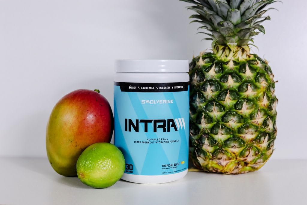 Swolverine Intra | Essential Amino Acids, Electrolytes, Coconut Water, Pomegranate, Tart Cherry, Spirulina, Vegan, Non-GMO, Gluten Free (30 Servings, Tropical Blast) 5