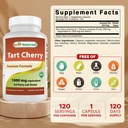 Best Naturals Tart Cherry Extract 1000 mg 120 Capsules (120 Count (Pack of 2)) 3