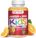 Feel Great Vitamin Co. Complete DHA Gummies for Kids | with Omega 3 6 9 + DHA, Vitamin C | Supports Healthy Brain Function, Vision & Heart Health | Gluten Free, Vegetarian | 60 Gummies 2