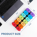 Extra Large Weekly Pill Organizer - 7 Day AM/PM Pill Box, Twice a Day XL Pill Container for Vitamins and Supplements, Airtight & Detachable Design, Ideal for Daily Medication Management 5