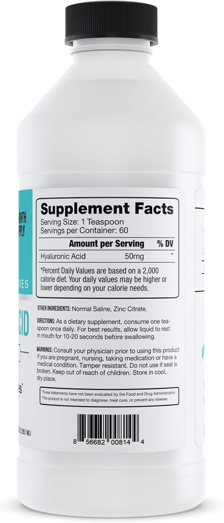 Hyalogic Professionals Series - Hyaluronic Acid Supplement for Whole Body Hydration - 100 mg Ingestible HA Liquid Supplement; Odorless, Tasteless & Preservative Free for Skin & Eyes - 10 oz 4