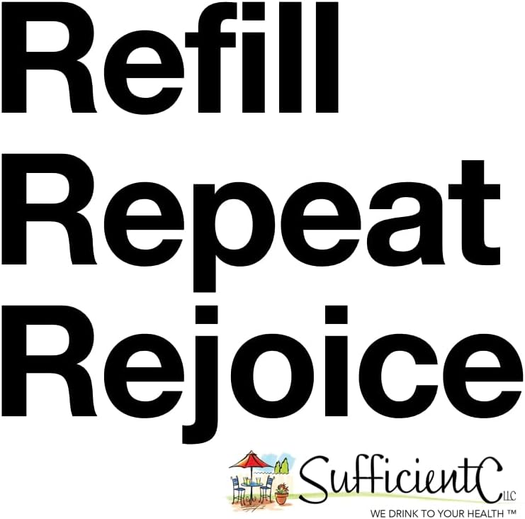 Sufficient-C High Dose Non-GMO Vitamin C - Lemon Peach Immune-Ade Drink Mix 250 Grams - Healthy Hydration Like Never Before (2 Pack) 5