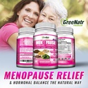GreeNatr Menopause Supplements for Women - Perimenopause Supplements Women with Dong Quai & Black Cohosh for Menopause Hot Flashes - Menopause Support for Sleep Quality & Hormone Balance - 3 Bottles 6