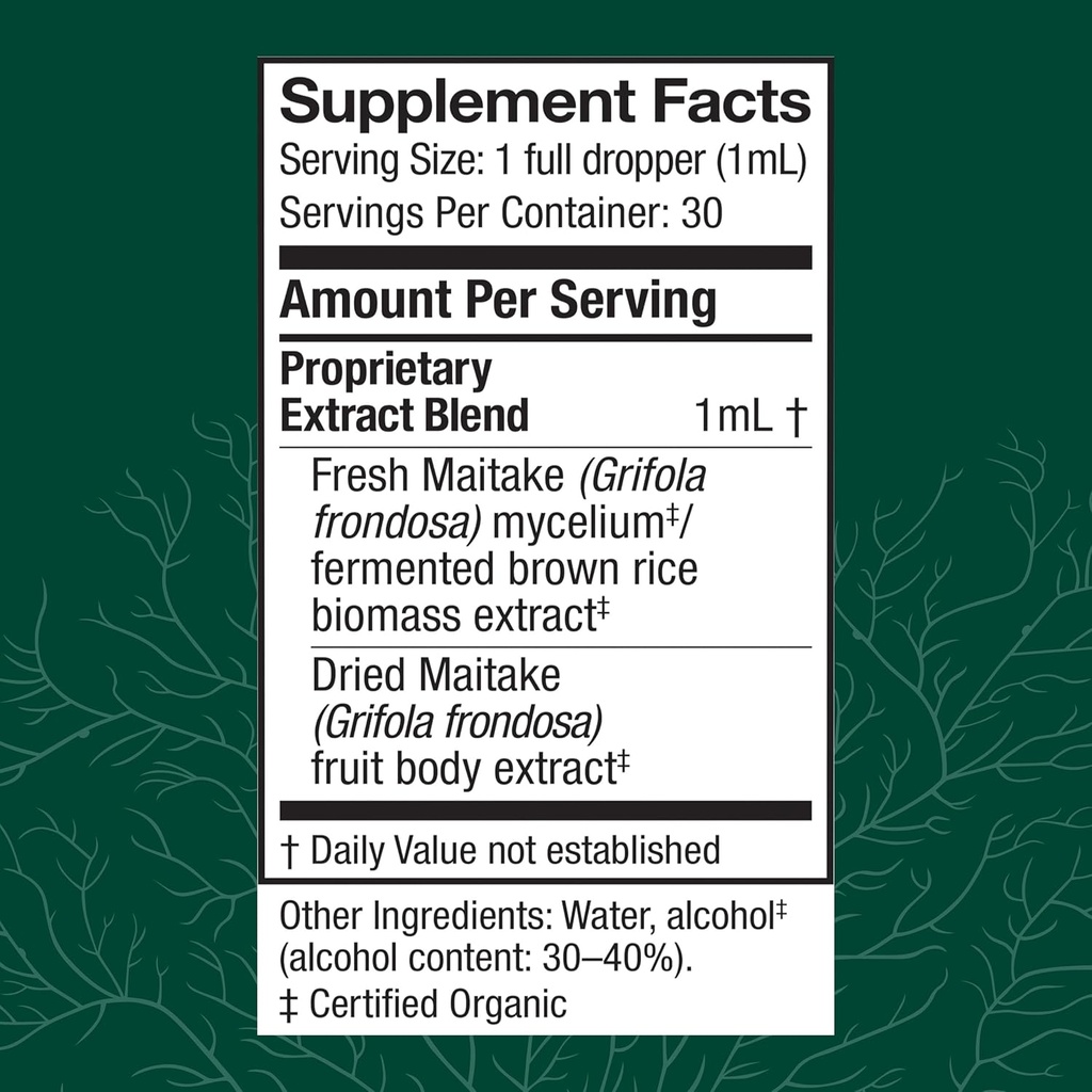 Host Defense Maitake Extract - Immune & Cellular Health Support - Dietary Herbal Supplement with Maitake Mushroom & Mushroom Mycelium - Liquid Supplement - 1 fl oz (30 Servings) 3