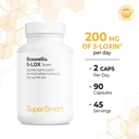Supersmart - 5-Loxin 200mg per Day (Patented) - AKBA Supplement - 5-Loxin Boswellia Serrata Extract | Non-GMO & Gluten Free - 90 Vegetarian Capsules 6