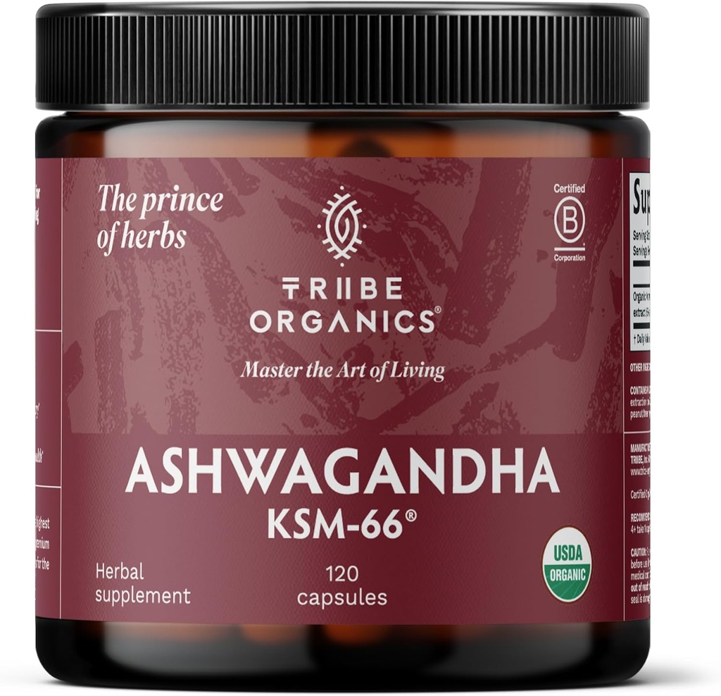 TRIBE ORGANICS Hormonal Wellness Duo - Ashwagandha & Shatavari Capsules - Supports Women’s Wellness and Balance 3