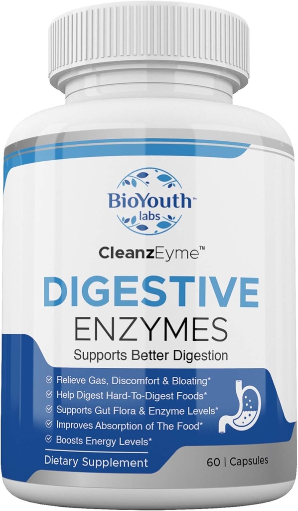 Labs Natural Digestive Enzymes & Probiotic Supplement for Adults, 360 Capsules - Nutritious Blend of Digestive Enzymes & Advantage Probiotic for Digestion & Digestive Health. 5
