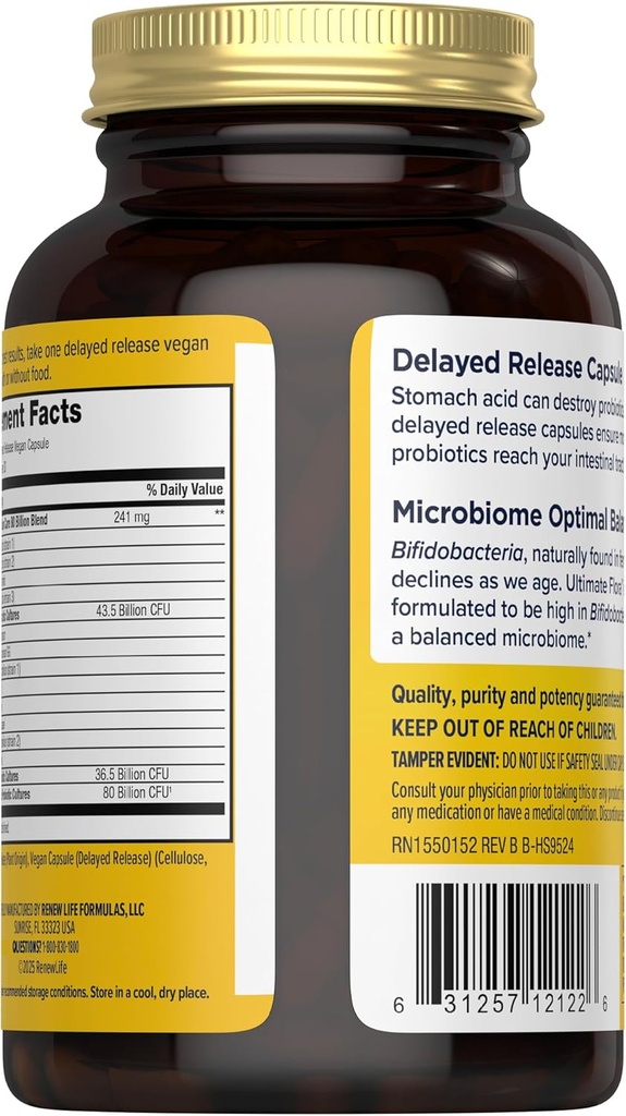 Renew Life Probiotic Colon Care Probiotic Capsules, Daily Supplement Offers Colon Support, L. Rhamnosus GG, Dairy, Soy and gluten-free, 80 Billion CFU, 30 Count 4