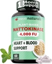 Yuve Nattokinase 4000 FU, Nattokinase Supplement for Cardiovascular Health Support - Natural Blood Thinner - Natokinase Enzyme from Natto Extract, Sugar-Free, Vitamin K Free - 60 Pills, Made in USA 2