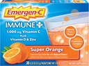 Emergen-C Immune+ 1000mg Vitamin C Powder, with Vitamin D, Zinc, Antioxidants and Electrolytes for Immunity, Immune Support Dietary Supplement, Super Orange Flavor - 30 Count/1 Month Supply 2