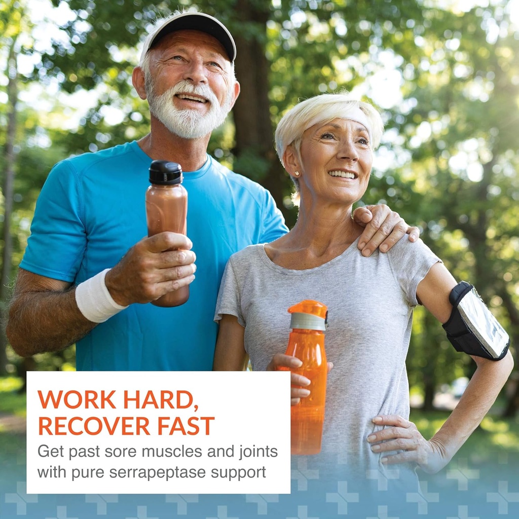 Arthur Andrew Medical, Serretia, Serrapeptase Formula for Muscle and Sinus Support, 30 Capsules 4